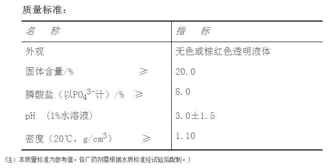 Jxl-206 special scale and corrosion inhibitor for high hardness and high alkali water